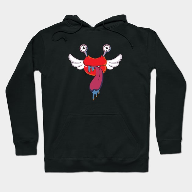 winged lip monster Hoodie by dadudoz